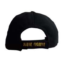 Load image into Gallery viewer, Marine Engineer Propeller Logo Embroidered Black Adult Unisex Cap - Premium Quality

