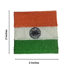 Load image into Gallery viewer, Indian Tri-Colour Flag Stitch On Embroidery Patch
