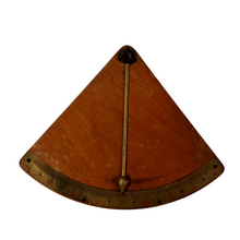 Load image into Gallery viewer, Antique Wooden / Brass Clinometer - Removed from Scrap Ship
