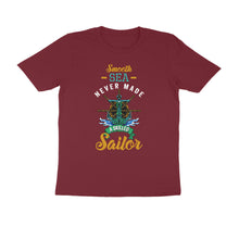 Load image into Gallery viewer, Smooth Sea Never Made Skilled Sailor - Men&#39;s Half Sleeve Round Neck T-shirt
