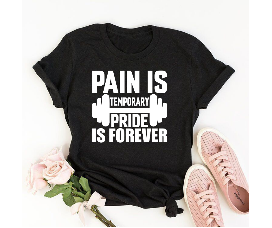 Pain is temporary pride is forever - Women's half sleeve round neck T-shirt
