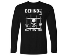 Load image into Gallery viewer, Behind bars - Men&#39;s full sleeve round neck T-shirt
