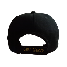 Load image into Gallery viewer, Chief Officer Embroidered Black Adult Unisex Cap - Premium Quality
