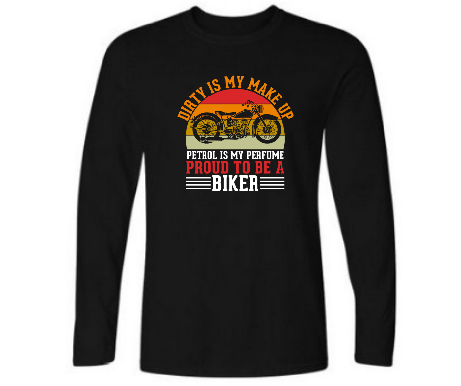 Proud to be a Biker - Men's full sleeve round neck T-shirt