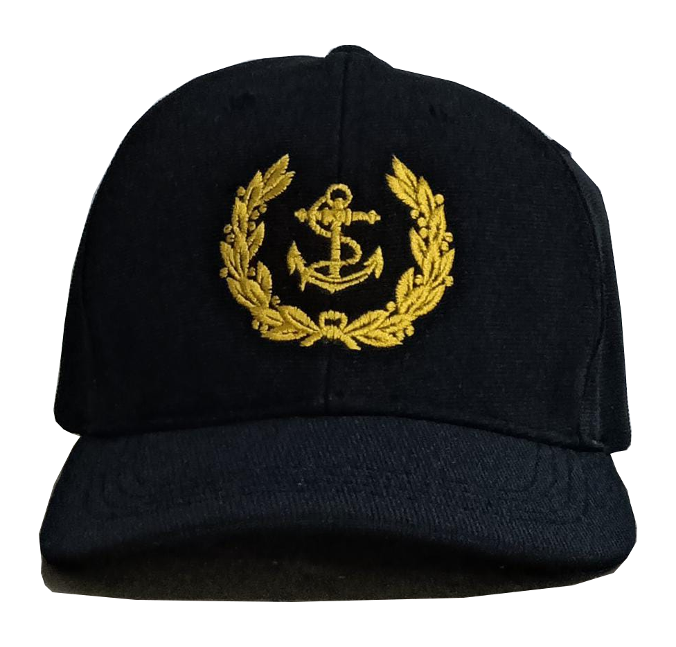 Merchant Navy Embroidered Adult Unisex free size Cap - Premium Quality