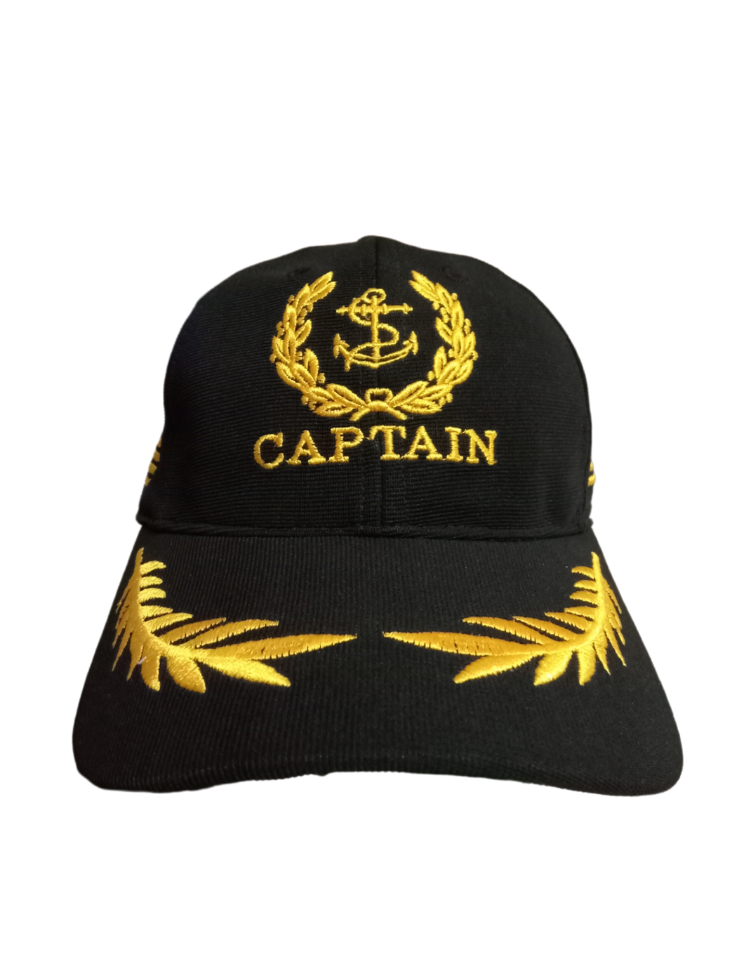 Merchant Navy Captain Embroidered Black Adult Unisex Cap - Premium Quality