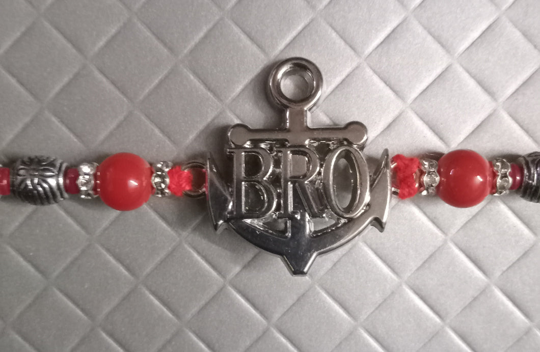 Silver Bro Anchor themed Rakhi