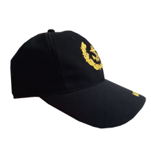 Load image into Gallery viewer, Merchant Navy Embroidered Black Adult Unisex Cap - Premium Quality
