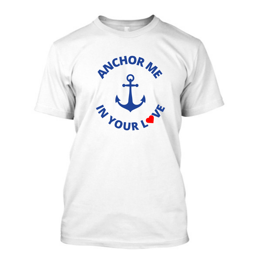 Anchor Me In Your Love - Couple Men's half sleeve round neck T-shirt