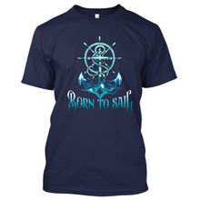 Load image into Gallery viewer, Born To Sail - Men&#39;s Half Sleeve Round Neck T-shirt
