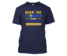 Load image into Gallery viewer, Marine engineer&#39;s real meaning explained - Men&#39;s Half sleeve round neck T-Shirt
