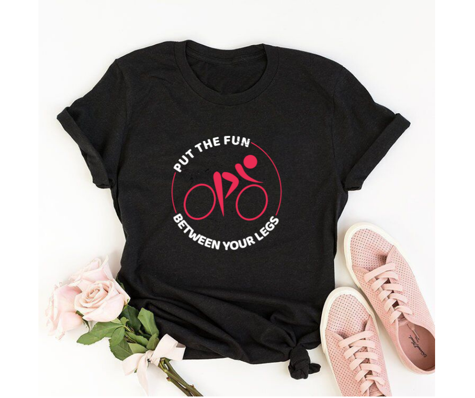 Cycling fun - Women's Half sleeve round neck T-Shirt