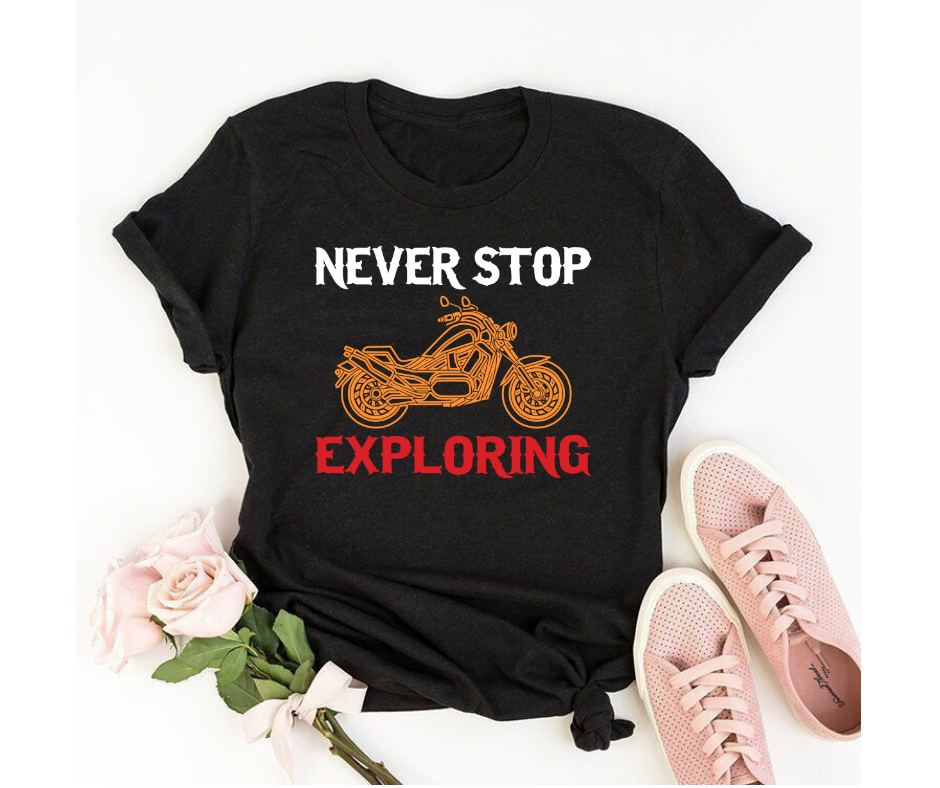 Never stop exploring - Women's half sleeve round neck T-shirt