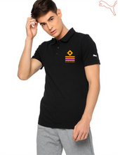 Load image into Gallery viewer, PUMA Brand Merchant Navy Ranks Printed Polo Neck T-shirt - Black

