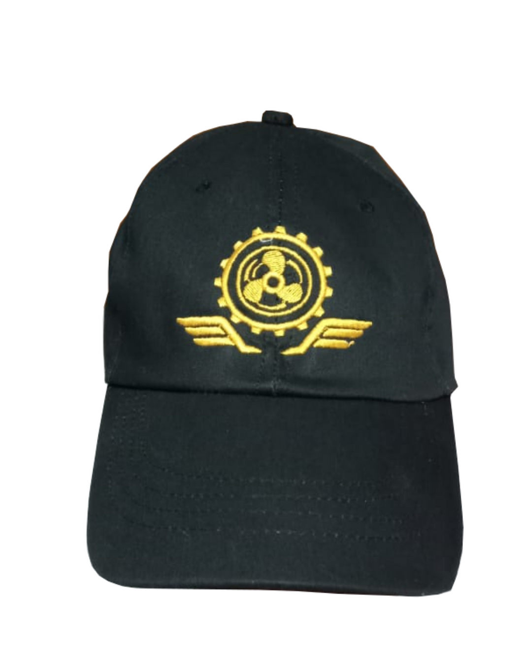 Marine Engineers Logo Embroidered Black Adult Unisex Cap - Premium Quality