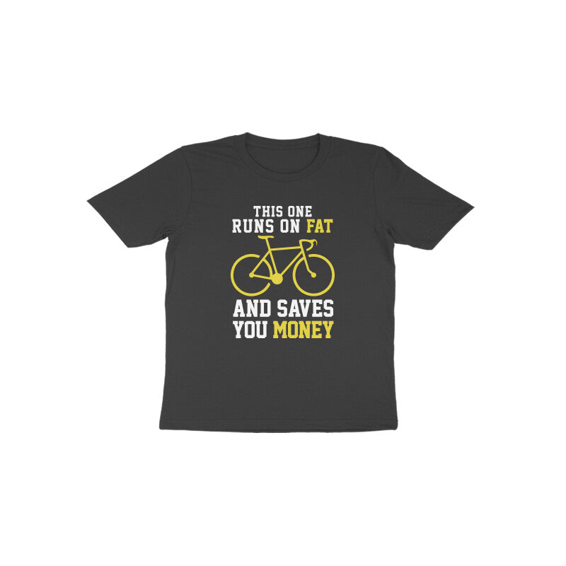 Runs on fat cycle - Toddlers unisex half sleeve round neck T-shirt