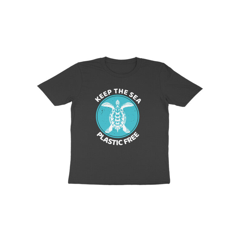 Keep the sea plastic free - Toddlers unisex half sleeve round neck T-shirt